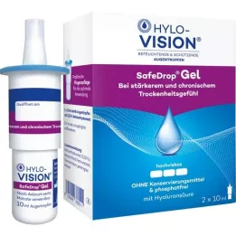 HYLO-VISION SafeDrop Gel acu pilieni, 2X10 ml