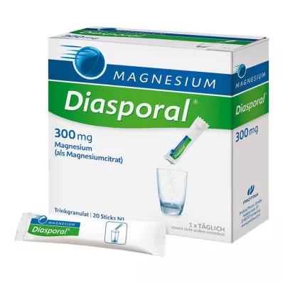 MAGNESIUM DIASPORAL 300 mg granulas, 20 gab MAGNESIUM DIASPORAL 300 mg granulas, 20 gab