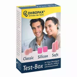 OHROPAX Testa kaste 3 veidu ausu aizbāžņi, 3X2 gab