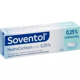 SOVENTOL Hidrokortizona acetāta 0,25% krēms, 20 g