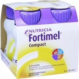 FORTIMEL Compact 2.4 aprikožu garša, 4X125 ml