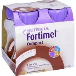 FORTIMEL Compact 2.4 Šokolādes garša, 4X125 ml