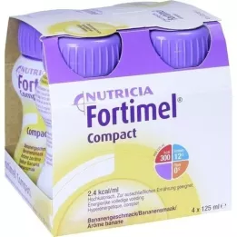 FORTIMEL Compact 2.4 banānu garša, 4X125 ml