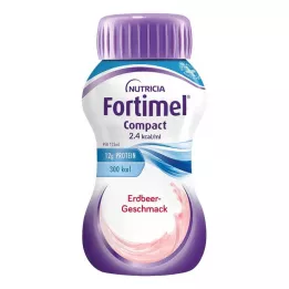 FORTIMEL Compact 2.4 Zemeņu garša, 4X125 ml