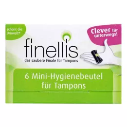 FINELLIS Mini higiēnas maisiņš tamponiem ceļojumā, 6 gab