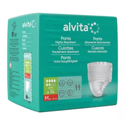 Alvita Inkontinences bikses super medium, 14 gab
