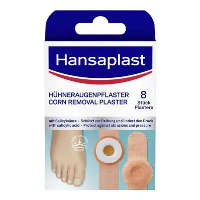 HANSAPLAST Kukurūzas plāksteri, 8 gab HANSAPLAST Kukurūzas plāksteri, 8 gab