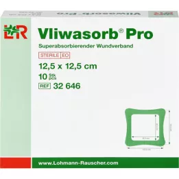 VLIWASORB Pro superabsorb.comp.sterili 12,5x12,5 cm, 10 gab