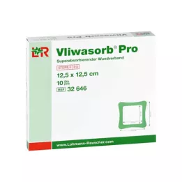 VLIWASORB Pro superabsorb.comp.sterili 12,5x12,5 cm, 10 gab