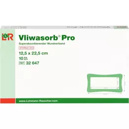 VLIWASORB Pro superabsorb.comp.sterili 12,5x22,5 cm, 10 gab