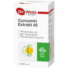 CURCUMIN EXTRAKT 45 Dr.Wolz kapsulas, 90 kapsulas