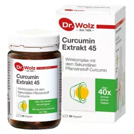 CURCUMIN EXTRAKT 45 Dr.Wolz kapsulas, 90 kapsulas
