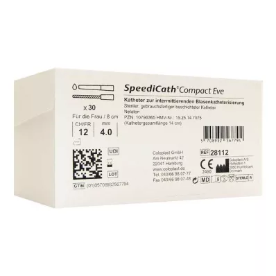 Speedicath Compact Eve katetrs CH 12, 30 gab Speedicath Compact Eve katetrs CH 12, 30 gab