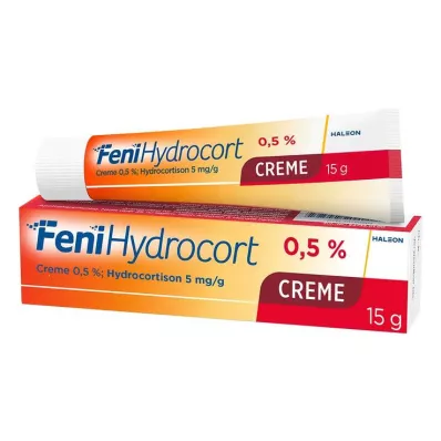 FeniHydrocort krēms 0,5%, hidrokortizons 5 mg/g, efektīvs ādas iekaisumiem, 15 g FeniHydrocort krēms 0,5%, hidrokortizons 5 mg/g, efektīvs ādas iekaisumiem, 15 g