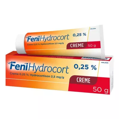 FeniHydrocort krēms 0,25%, hidrokortizons 2,5 mg/g, efektīvs ādas iekaisumu gadījumā, 50 g FeniHydrocort krēms 0,25%, hidrokortizons 2,5 mg/g, efektīvs ādas iekaisumu gadījumā, 50 g