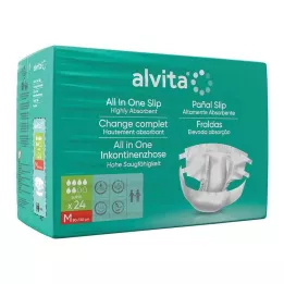 ALVITA All-in-one inkontinences bikses super medium day, 24 gab