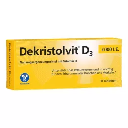 DEKRISTOLVIT D3 2000 I.U. tabletes, 30 gab