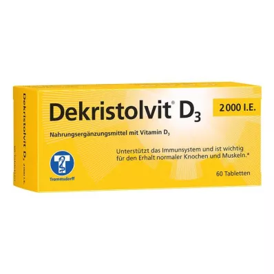 DEKRISTOLVIT D3 2000 I.U. tabletes, 60 gab DEKRISTOLVIT D3 2000 I.U. tabletes, 60 gab