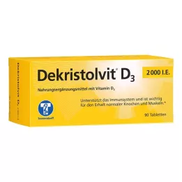 DEKRISTOLVIT D3 2000 I.U. tabletes, 90 gab