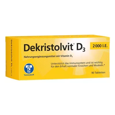 Dekristolvit D3 2000 SV tabletes, 90 gab Dekristolvit D3 2000 SV tabletes, 90 gab