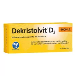 DEKRISTOLVIT D3 4000 I.U. tabletes, 30 gab