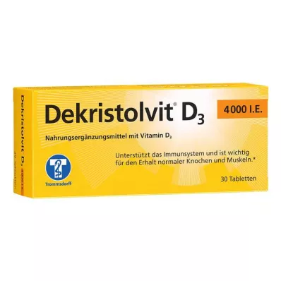 Dekristolvit D3 4000 SV tabletes, 30 gab