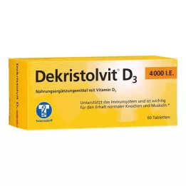 DEKRISTOLVIT D3 4000 I.U. tabletes, 60 kapsulas