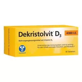 DEKRISTOLVIT D3 4000 I.U. tabletes, 90 gab