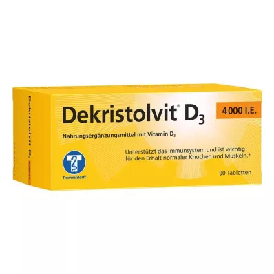 DEKRISTOLVIT D3 4000 I.U. tabletes, 90 gab DEKRISTOLVIT D3 4000 I.U. tabletes, 90 gab