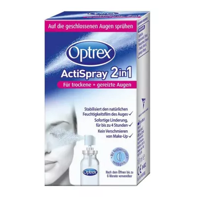 Optrex Actispray 2in1 sausām + kairinātām acīm, 10 ml Optrex Actispray 2in1 sausām + kairinātām acīm, 10 ml