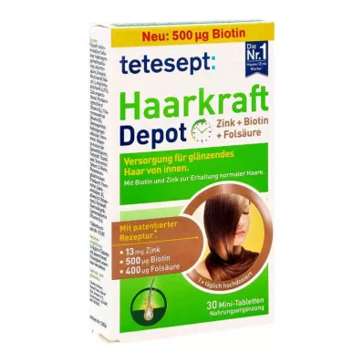 Tetesept Haarkraft Depot apvalkotās tabletes (30 gab.)