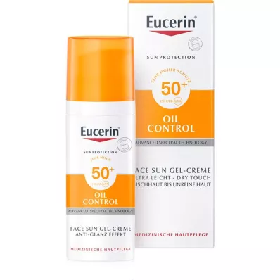 EUCERIN Sun Gel-Creme Oil Contr.Anti-Gl.Eff.SPF50+, 50 ml