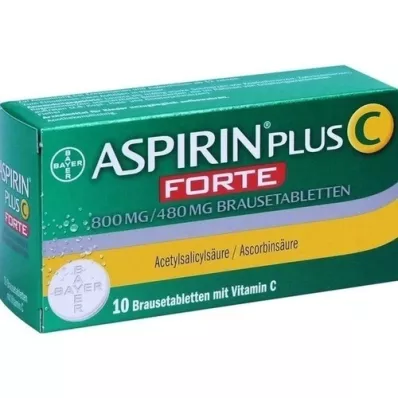 ASPIRIN plus C forte 800 mg/480 mg putojošas tabletes, 10 gab