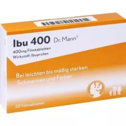 IBU 400 Dr.Mann apvalkotās tabletes, 20 gab