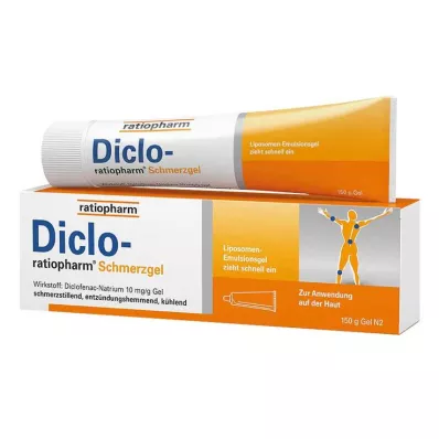 Diclo ratiopharm sāpju želeja - ar diklofenaku, 150 g Diclo ratiopharm sāpju želeja - ar diklofenaku, 150 g