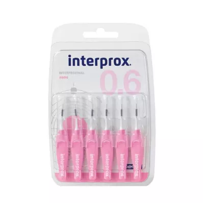 Interprox reg nano rozā starpzobu birstes blisteris, 6 gab