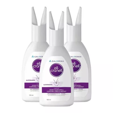 Ell-Cranell pret hormonālo-iedzimtu matu izkrišanu, 3x100 ml Ell-Cranell pret hormonālo-iedzimtu matu izkrišanu, 3x100 ml