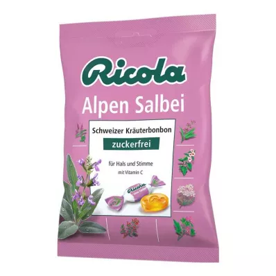Ricola bezcukura Alpu salvijas konfektes, 75 g Ricola bezcukura Alpu salvijas konfektes, 75 g