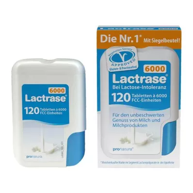 Lactrase 6000 FCC tabletes klikšķu dozatorā, 120 gab Lactrase 6000 FCC tabletes klikšķu dozatorā, 120 gab
