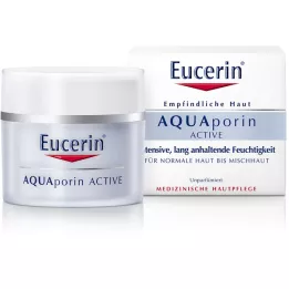 EUCERIN AQUAporin Aktīvs krēms normālai un jauktai ādai, 50 ml
