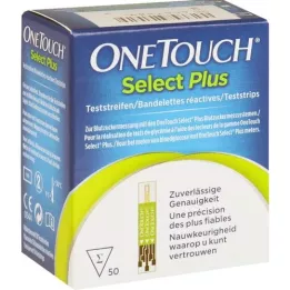 ONE TOUCH Select Plus glikozes līmeņa noteikšanas testa sloksnes, 50 gab