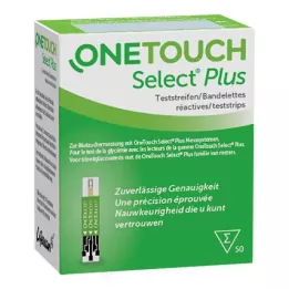 ONE TOUCH Select Plus glikozes līmeņa noteikšanas testa sloksnes, 50 gab