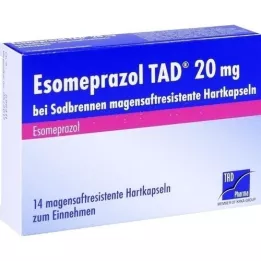ESOMEPRAZOL TAD 20 mg pret grēmas msr.hard kapsulas, 14 gab