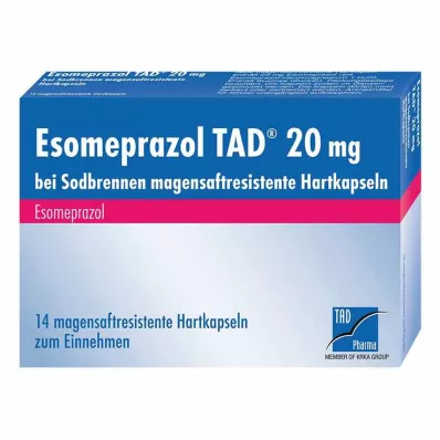 Esomeprazols TAD® 20 mg pret grēmām, 14 gab
