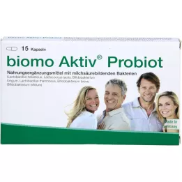 BIOMO Aktīvās probiotikas kapsulas, 15 gab