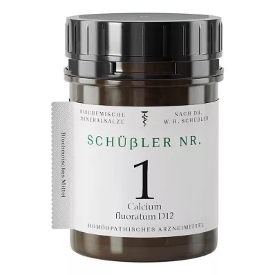 SCHÜSSLER NR.1 Calcium fluoratum D 12 tabletes, 400 gab SCHÜSSLER NR.1 Calcium fluoratum D 12 tabletes, 400 gab