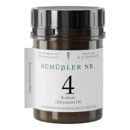 SCHÜSSLER Nr.4 Kālija hlorāts D 6 tabletes, 400 kapsulas