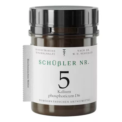 SCHÜSSLER Nr.5 Kālija fosforicum D 6 tabletes, 1000 kapsulu SCHÜSSLER Nr.5 Kālija fosforicum D 6 tabletes, 1000 kapsulu