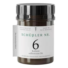 SCHÜSSLER Nr.6 Potassium sulfuricum D 6 tabletes, 400 kapsulas