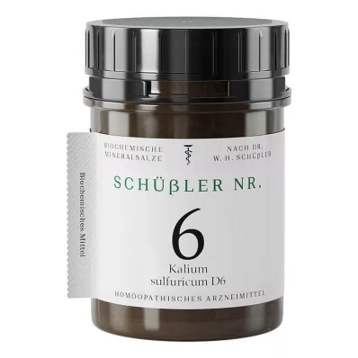 SCHÜSSLER Nr.6 Potassium sulfuricum D 6 tabletes, 400 kapsulas